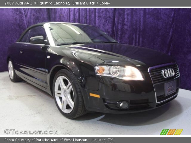 2007 Audi A4 2.0T quattro Cabriolet in Brilliant Black