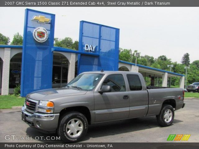 2007 GMC Sierra 1500 Classic Z71 Extended Cab 4x4 in Steel Gray Metallic