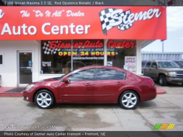 2006 Nissan Maxima 3.5 SE in Red Opulence Metallic