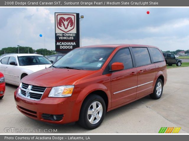 2008 Dodge Grand Caravan SXT in Sunburst Orange Pearl