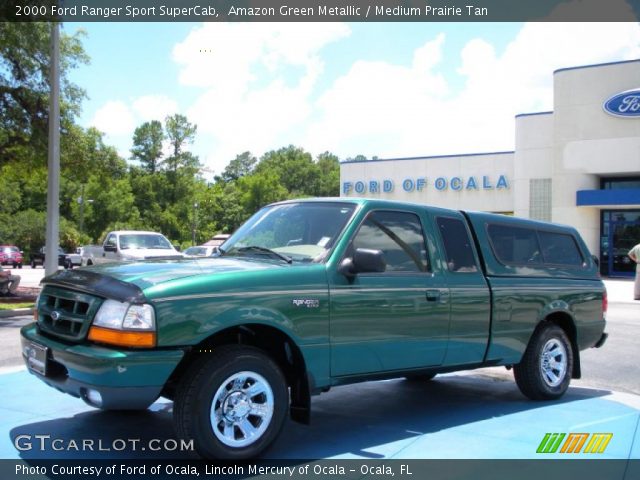 2000 Ford Ranger Sport SuperCab in Amazon Green Metallic