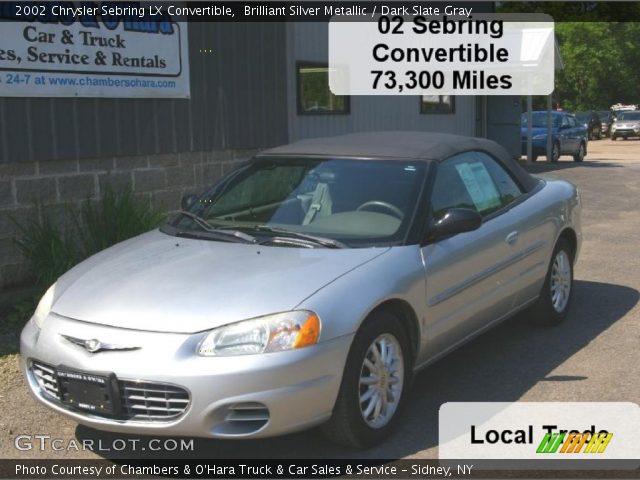 2002 Chrysler Sebring LX Convertible in Brilliant Silver Metallic