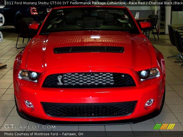 2011 Ford Mustang Shelby GT500 SVT Performance Package Convertible in Race Red