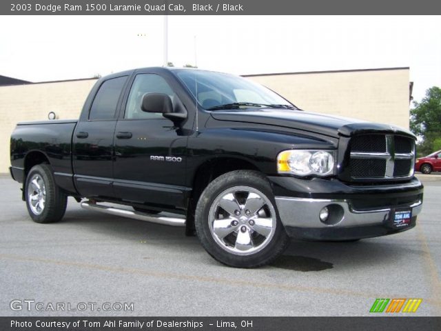 2003 Dodge Ram 1500 Laramie Quad Cab in Black