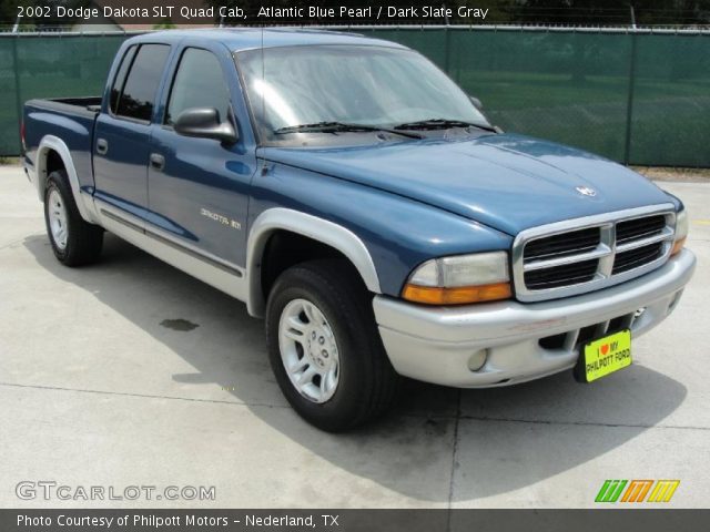 2002 Dodge Dakota SLT Quad Cab in Atlantic Blue Pearl