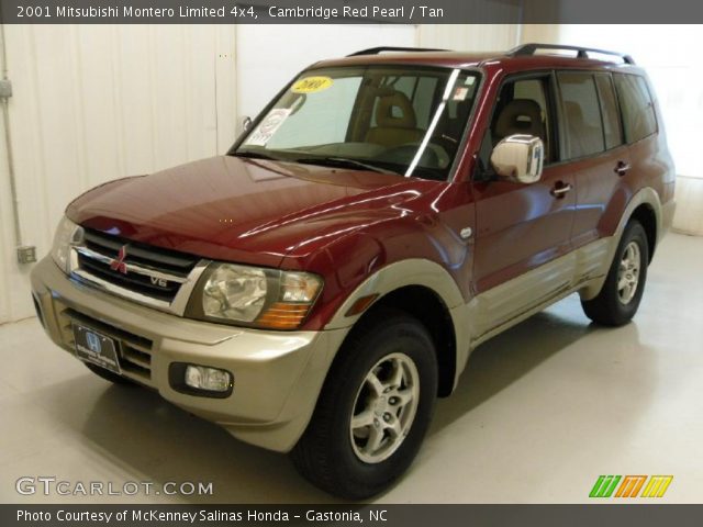 2001 Mitsubishi Montero Limited 4x4 in Cambridge Red Pearl