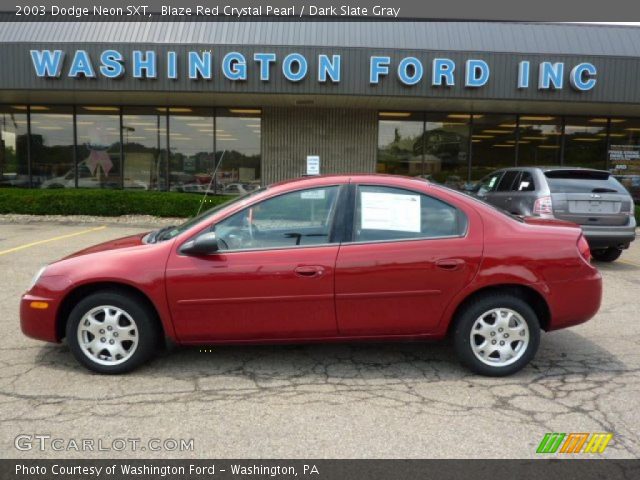 2003 Dodge Neon SXT in Blaze Red Crystal Pearl