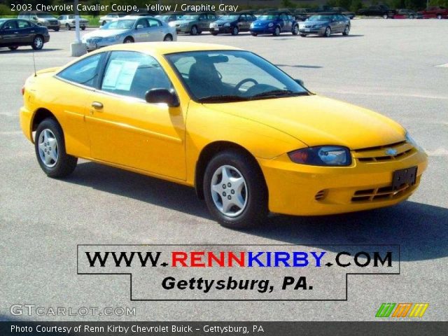 2003 Chevrolet Cavalier Coupe in Yellow
