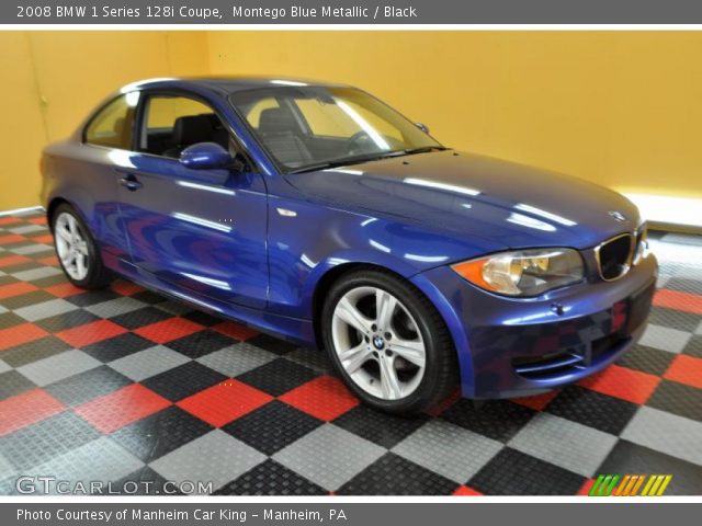 2008 BMW 1 Series 128i Coupe in Montego Blue Metallic