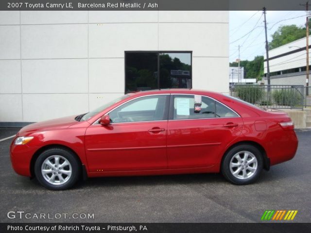 2007 Toyota Camry LE in Barcelona Red Metallic