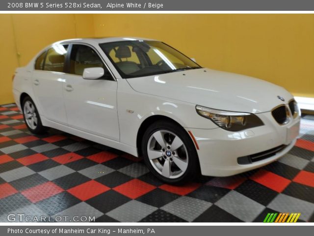 2008 BMW 5 Series 528xi Sedan in Alpine White