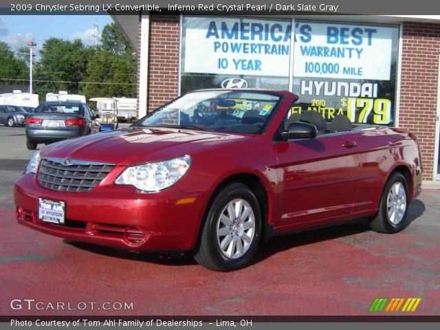 2009 Chrysler Sebring LX Convertible in Inferno Red Crystal Pearl