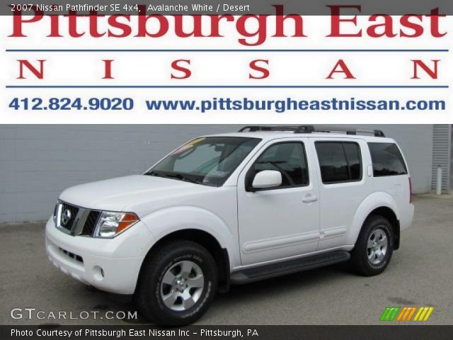 2007 Nissan Pathfinder SE 4x4 in Avalanche White