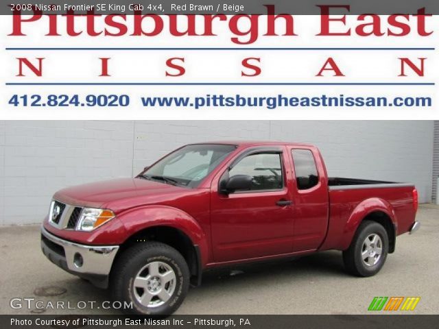 2008 Nissan Frontier SE King Cab 4x4 in Red Brawn