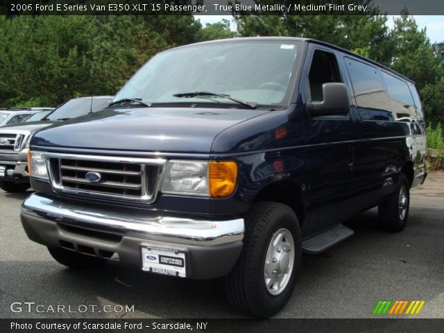 2006 Ford E Series Van E350 XLT 15 Passenger in True Blue Metallic