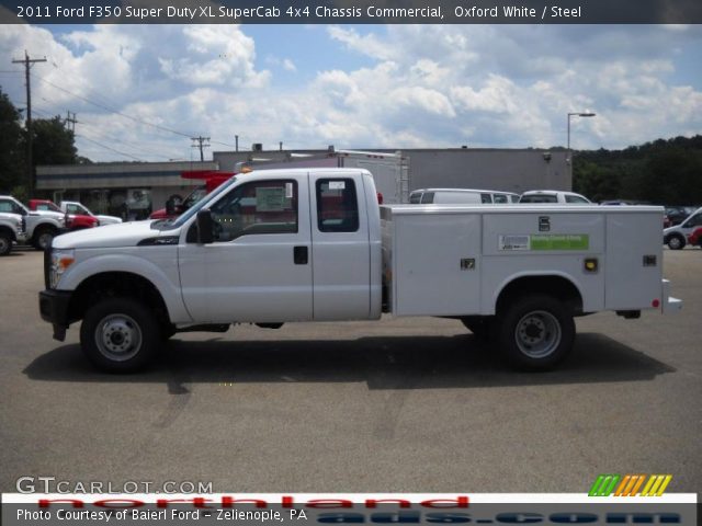 2011 Ford F350 Super Duty XL SuperCab 4x4 Chassis Commercial in Oxford White
