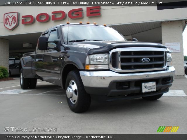 2003 Ford F350 Super Duty XLT Crew Cab Dually in Dark Shadow Grey Metallic
