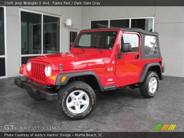 2006 Jeep Wrangler X 4x4 in Flame Red
