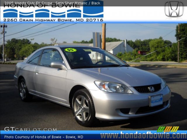 2005 Honda Civic EX Coupe in Satin Silver Metallic