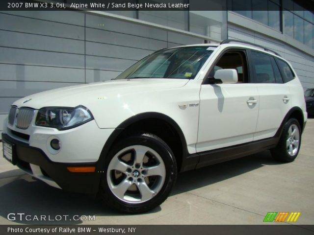 2007 BMW X3 3.0si in Alpine White