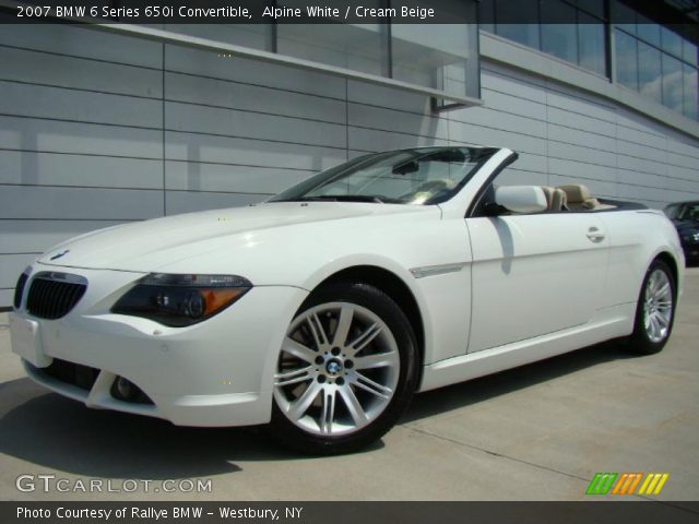 2007 BMW 6 Series 650i Convertible in Alpine White