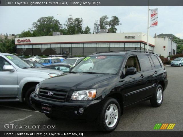 2007 Toyota Highlander Limited 4WD in Black