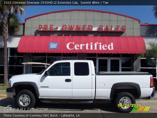 2001 Chevrolet Silverado 2500HD LS Extended Cab in Summit White
