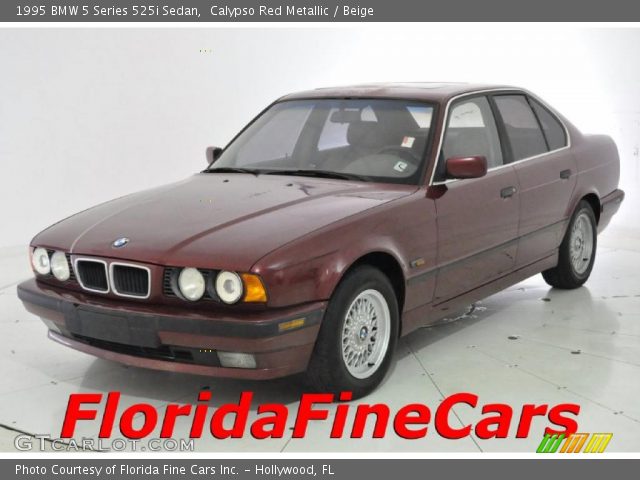 Calypso Red Metallic 1995 Bmw 5 Series 525i Sedan Beige