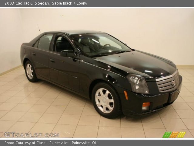 2003 Cadillac CTS Sedan in Sable Black