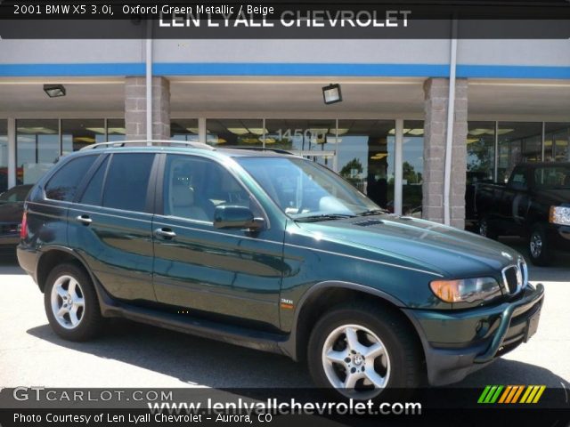 2001 BMW X5 3.0i in Oxford Green Metallic