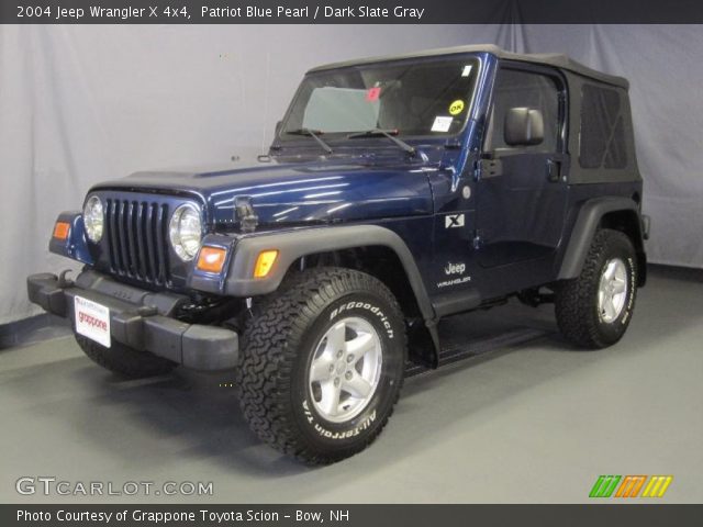 2004 Jeep Wrangler X 4x4 in Patriot Blue Pearl