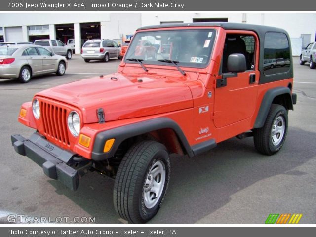 2006 Jeep Wrangler X 4x4 in Impact Orange