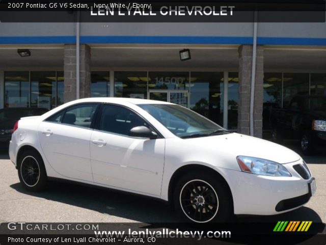 2007 Pontiac G6 V6 Sedan in Ivory White