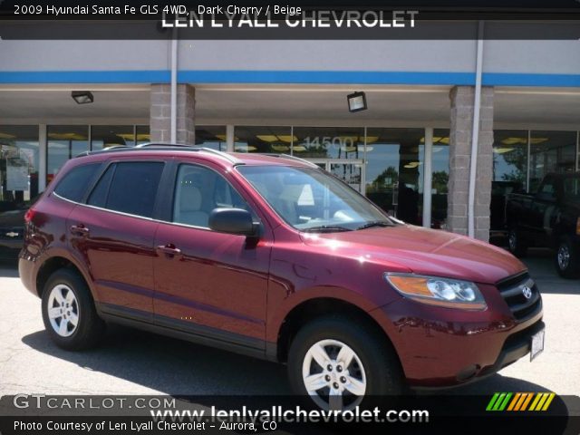 2009 Hyundai Santa Fe GLS 4WD in Dark Cherry