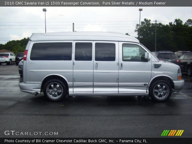 2010 GMC Savana Van LS 1500 Passenger Conversion in Pure Silver Metallic