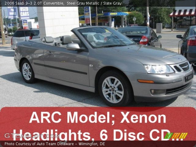 2006 Saab 9-3 2.0T Convertible in Steel Gray Metallic