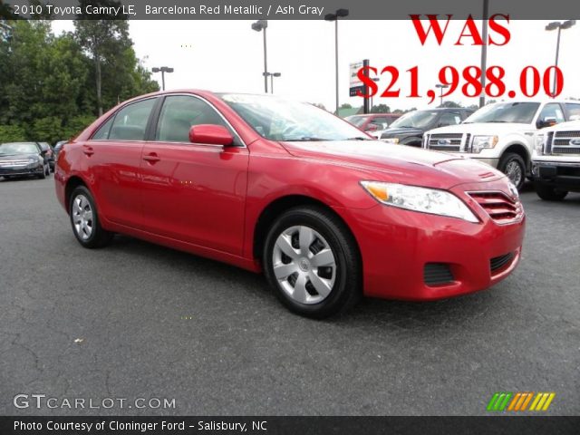 2010 Toyota Camry LE in Barcelona Red Metallic