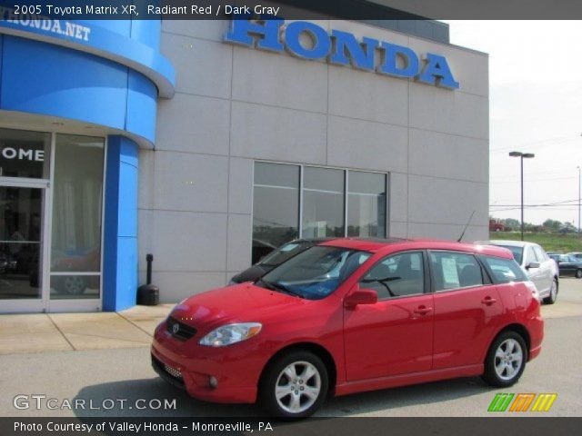 2005 Toyota Matrix XR in Radiant Red