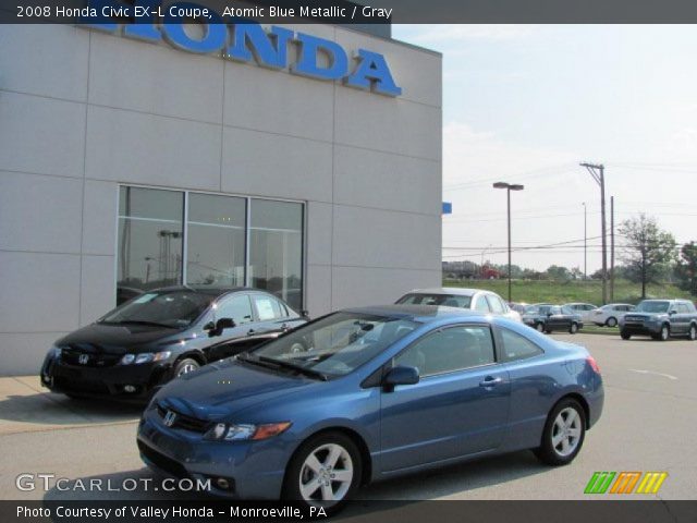 2008 Honda Civic EX-L Coupe in Atomic Blue Metallic