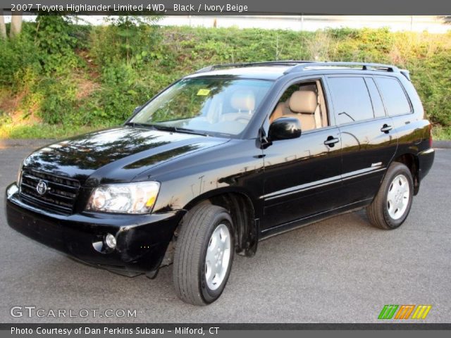 2007 Toyota Highlander Limited 4WD in Black