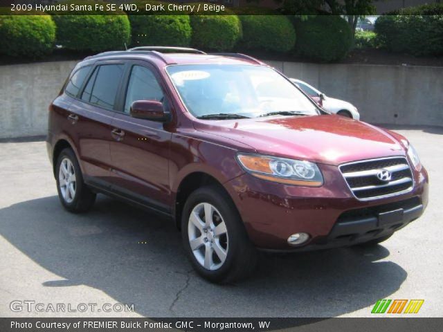 2009 Hyundai Santa Fe SE 4WD in Dark Cherry