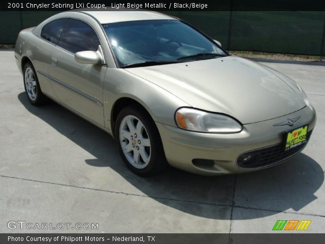 2001 Chrysler Sebring LXi Coupe in Light Beige Metallic