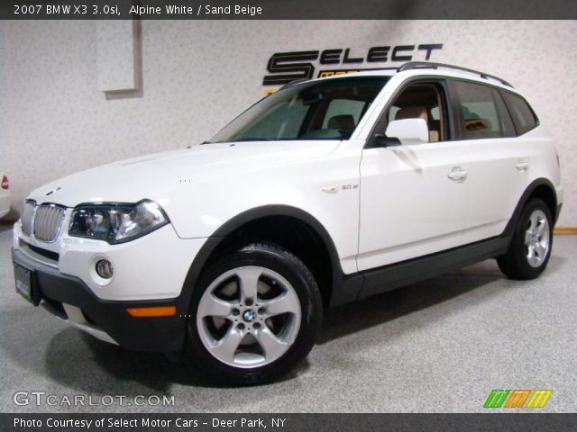 2007 BMW X3 3.0si in Alpine White