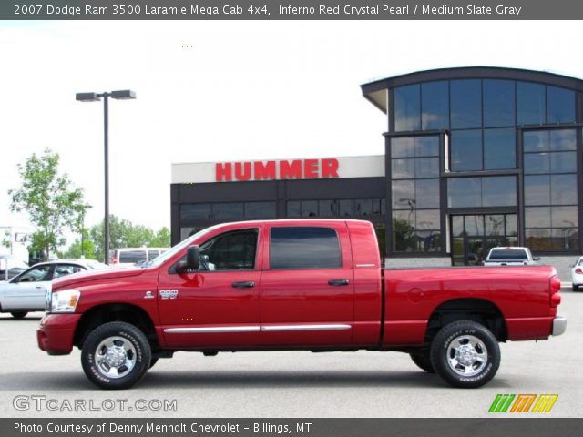 2007 Dodge Ram 3500 Laramie Mega Cab 4x4 in Inferno Red Crystal Pearl