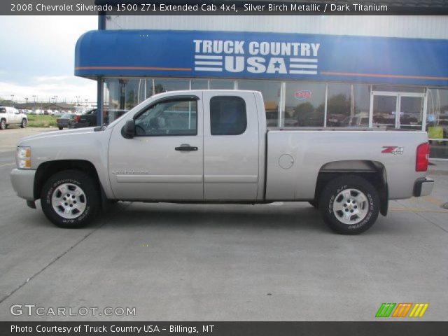 2008 Chevrolet Silverado 1500 Z71 Extended Cab 4x4 in Silver Birch Metallic