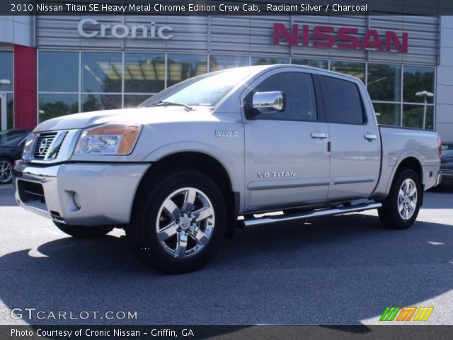 2010 Nissan Titan SE Heavy Metal Chrome Edition Crew Cab in Radiant Silver