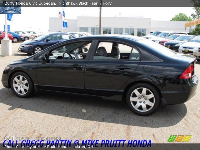 2008 Honda Civic LX Sedan in Nighthawk Black Pearl