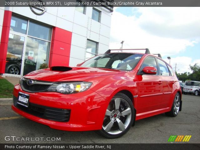 2008 Subaru Impreza WRX STi in Lightning Red