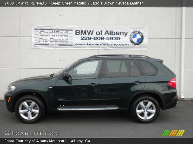 2009 BMW X5 xDrive30i in Deep Green Metallic