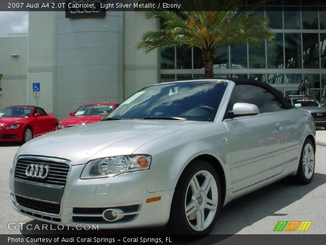 2007 Audi A4 2.0T Cabriolet in Light Silver Metallic